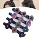thumbnail image 1 of Pinzas para el cabello trenzadas con piedras de cristal brillantes, pasador para el cabello con triple pinza, pinzas para el cabello para cambiar rápidamente de estilo, pinzas para el cabello trenzada, 1 of 8