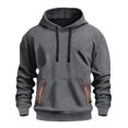 thumbnail image 2 of Hoodies for Men 2025 Long Sleeve Essentials Hooded Sweatshirt with Pockets Pullover Hoodie Mens Hoodies, 2 of 4