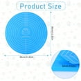 thumbnail image 2 of Silicone Baking Mat with Measurements for Cake Turntable Stand Trianu Non-Stick Heat Resistant Pastry Baking Sheet, Blue, 2 of 7