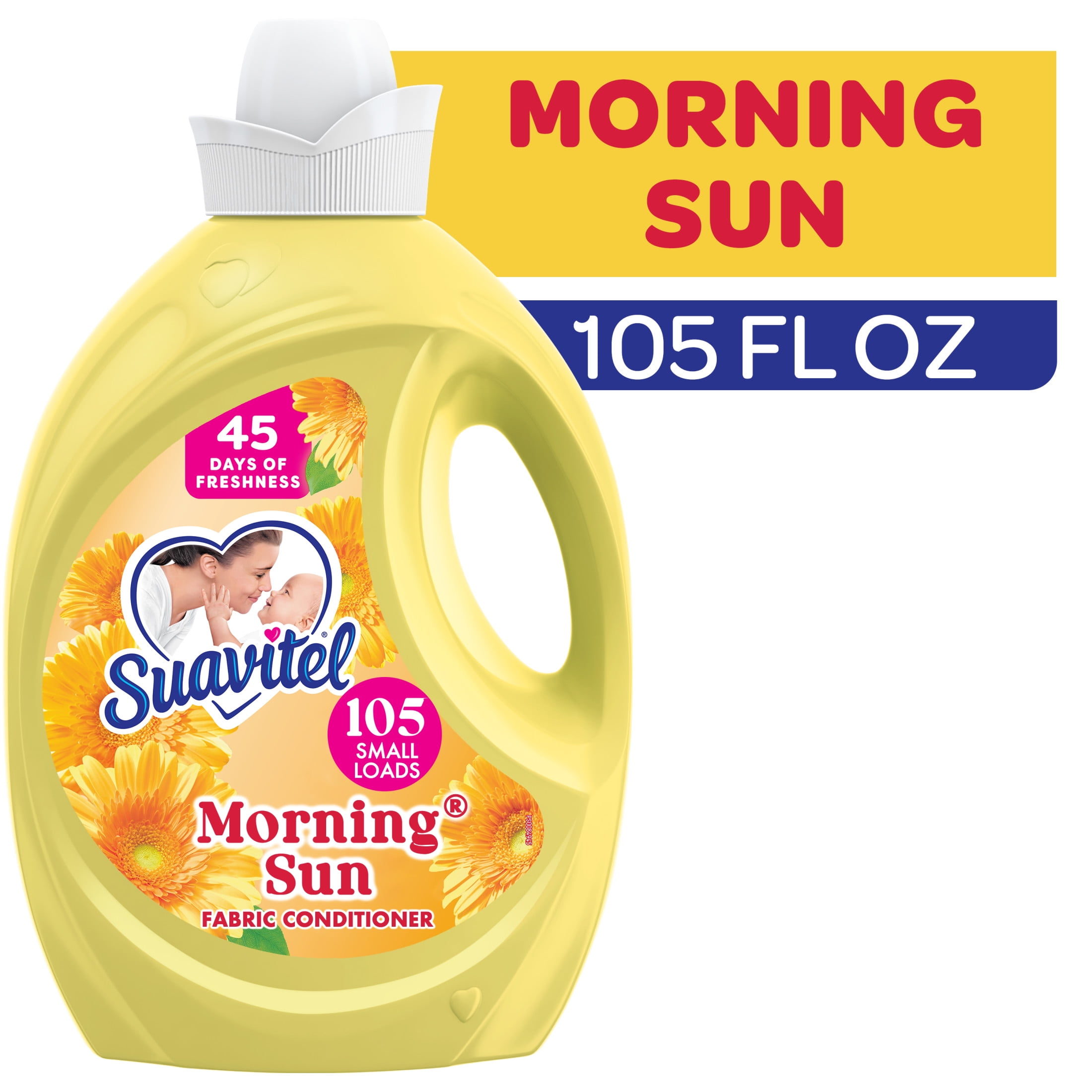 Suavitel Ultimate Freshness Laundry Bundle: Morning Sun Liquid Softener and Dryer Sheets, and Floral Fresh Fabric Rinse