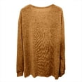 thumbnail image 5 of UJNDER Women's Cardigan Soft Lightweight Knit Sweater Open Front Long Sleeve for Daily Comfortable Wear and Cozy Wrap Brown XXXXXL, 5 of 6