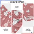 thumbnail image 6 of FORMRS Kids Pajama Pants with Pockets Size 9-10Y Boys Lounge Sleep Bottoms, Bunny Love Blooms, 6 of 8