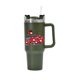 thumbnail image 1 of Taza para coche, taza con mango de acero inoxidable 304, taza de hielo con pajita, 40oz, 1 of 7