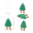 thumbnail image 6 of Sunny Fashion Girls Dress 2 Piece Set Bag Red Poms Christmas Tree Tiered Tulle Ruffle Holiday 5 Years, 6 of 6