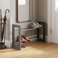 thumbnail image 5 of Whitmor Gunmetal Shoe Rack - 2-Tier Expandable Shoe Rack - Gunmetal Gray, 5 of 6