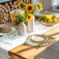thumbnail image 4 of Spring Sunflowers Round 13 Inch Placemats Set of 2, Country Bicycles Yellow Flowers Wooden HeatResistant Non Slip Place Mats for Dining Table, Wipeable Braided Kitchen Table Mats for Housewarming, 4 of 9