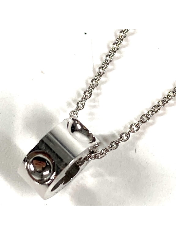 Pre-Owned LOUIS VUITTON Q93967 Pendant Empreinte Necklace Chain Accessory 18K Gold WG750 Men's...