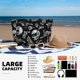 thumbnail image 5 of Fotbe Skull bird bat spider Bolsa de Viaje para Playa - Resistente al Agua, Bolsa Tote de Gran Capacidad y Ligera con 7 Bolsillos para Mujeres y Hombres, 5 of 7