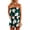 Green, variant on Shadoumai Women's Floral Print Strapless Sleeveless Tube Romper Summer Short Jumpsuit