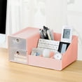 thumbnail image 6 of TZYUDK Multi Drawer Cosmetic Storage Box for Small Items Makeup Brushes Organization Desktop Vanity Counter Classified Compartments Pink Plastic, 6 of 6
