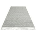 thumbnail image 3 of Safi Grey Geometric Micropolyester Area Rugs for Living Room Jacquard Textured Modern Rugs Soft Geometric Rug for Bedroom Washable Rug Non-Slip Bohemian Carpet Perfect for Dining Room Office Beige, 3 of 5
