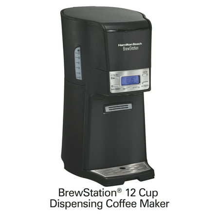 Hamilton Beach 48463 Black/Steel BrewStation Summit 12 Cup Coffeemaker