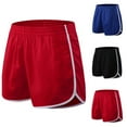 thumbnail image 6 of Men Drawstring Breathable Solid Sports Running Casual Fitness Yoga Gym Shorts, 6 of 9