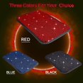 thumbnail image 6 of eing Auto Center Console Pad Crystal Bling Car Armrest Seat Box Cover Protector Universal Fit Diamond Car Decor Accessories for Women,13.97"x8.66",Red, 6 of 7
