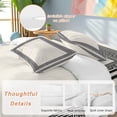 Beige Abstract Art Queen Size 4 piece Duvet Cover Set,3 Comfort Bedding ...