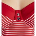 thumbnail image 5 of Panache RED/WHITE Britt Stripe Halter Tankini Top, US 34DD/E, UK 34DD, 5 of 5