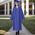thumbnail image 1 of 50 % de Réduction! Robes de Bal pour Femmes, Robe Longue à Manches Longues Couleur Unie Col Rond Violet G, 1 of 4