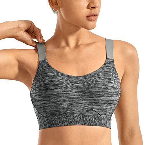 Women's Full Coverage Racerback Underwire High Impact Workout Sports Bra 