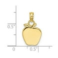 thumbnail image 2 of 10k Gold Fruit Design Pendant Necklace High Polish 2-d 17.4mm long Pendant for Women - .8 Grams, 2 of 2