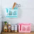 thumbnail image 3 of AMERTEER Home Chopsticks Cage Wall-mounted Drain Storage Rack Fork Knife Spoon Holder, 3 of 10