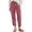 Pink, variant on MEICHEN Women's Stretch High Waisted Straight Wide Leg Pants Cotton Loose Casual Pants with Pockets