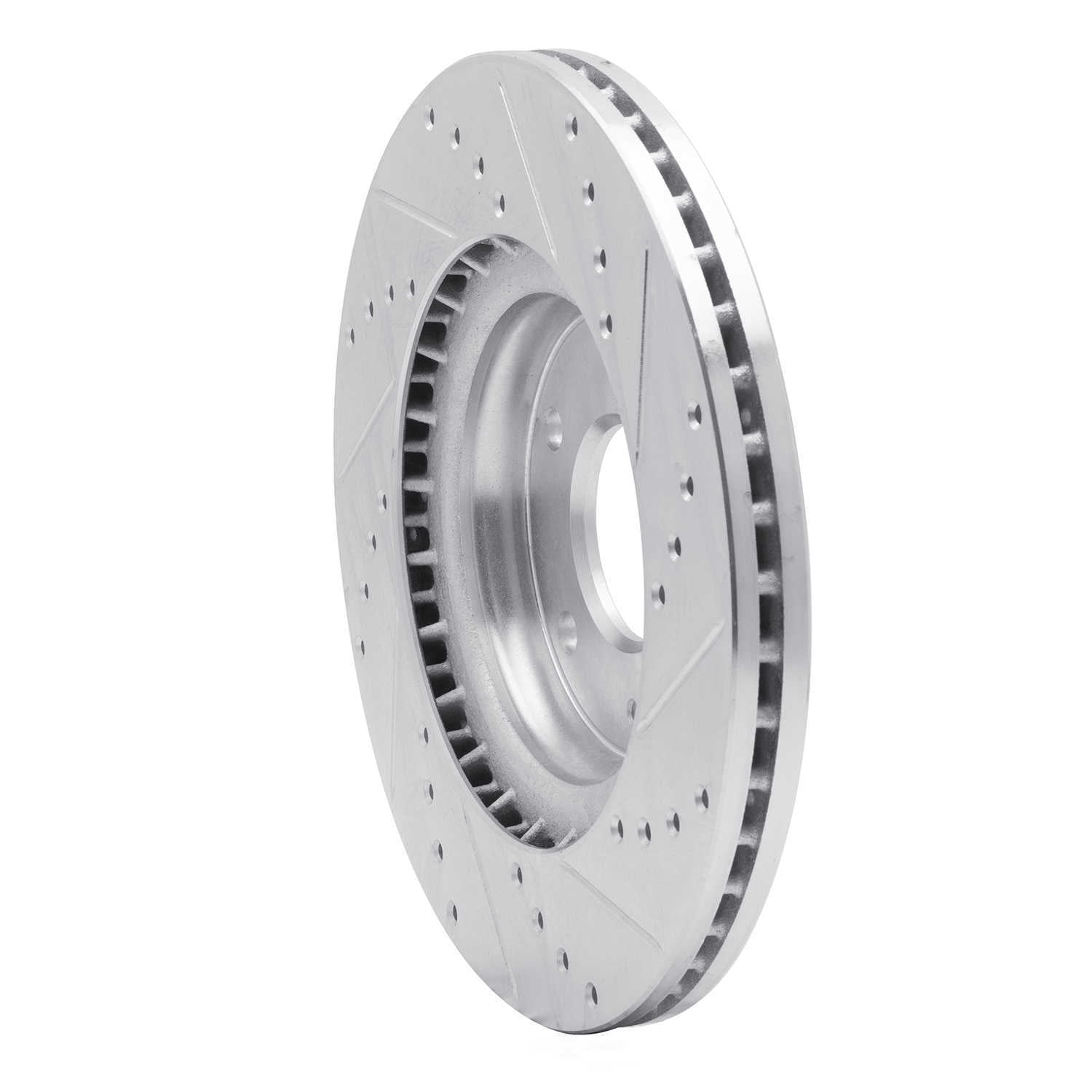 Dynamic Friction Company 631-03054L DFC Brake Rotor - Drilled And Slotted - Silver