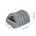 thumbnail image 3 of Covered Cat Bed Cave - 2-in-1 Enclosed Pet House for Small Medium Dogs Cats, Winter Warm Sleeping Shelter with Removable Cushion, 2 Size Indoor, 3 of 7
