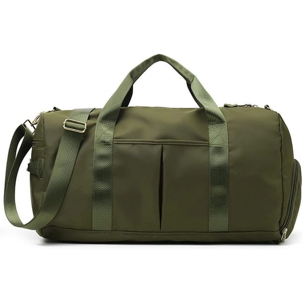Bolsa de gimnasio pequeña para mujeres y hombres, bolsa de entrenamiento para deportes y escapadas de fin de semana, bolsa de lona impermeable (1 unidad)