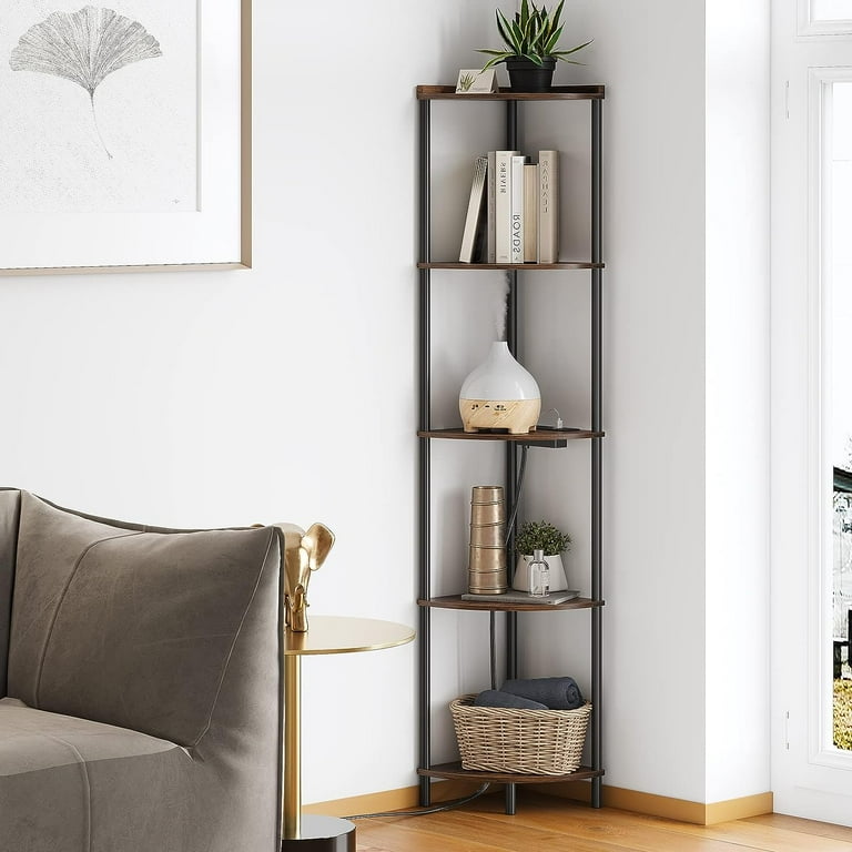 ZXNYH 5 Tier Corner Shelf Stand,Industrial 65