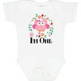 thumbnail image 3 of Inktastic First Birthday Owl 1 Year Old Girl Girls Baby Bodysuit, 3 of 5