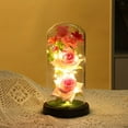 thumbnail image 2 of Moocorvic Valentine's Day Rose Gift For Women , Rose Luminous Flower Glass Cover, Gift For Women, Mom, Valentine's Day, Anniversary, Birthday, 2 of 7