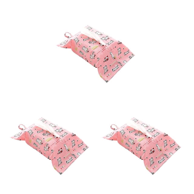 Naiovety Flores colgantes, caja de pañuelos con estampado de animales y plantas, cubierta de toalla de papel, soporte de almacenamiento de lino y Type2 NO2 Naiovety CBP055555