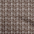 thumbnail image 1 of oneOone Polyester Spandex Brown Fabric Travel Sewing Material Print Fabric By The Yard 56 Inch Wide, 1 of 5