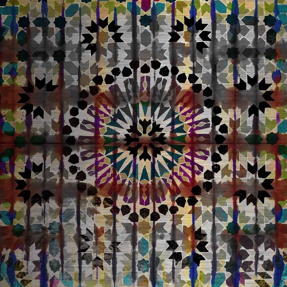 Parvez Taj  'Assahrij' Painting Print on Brushed Aluminum 32 x 32