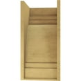 thumbnail image 4 of 12"W x 12"D x 24"H Wide Pescadero Rough Cedar Woodgrain TimberThane Corbel, Primed Tan, 4 of 6
