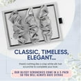 thumbnail image 5 of Blissy Silk Scrunchies (3 Pack) - 100% Pure Mulberry Silk - 22 Momme 6A High-Grade Fibers - Silk Scrunchie for Straight & Curly Hair - Preventing Breakage, Tangling, & Creasing (Silver Skinny), 5 of 7