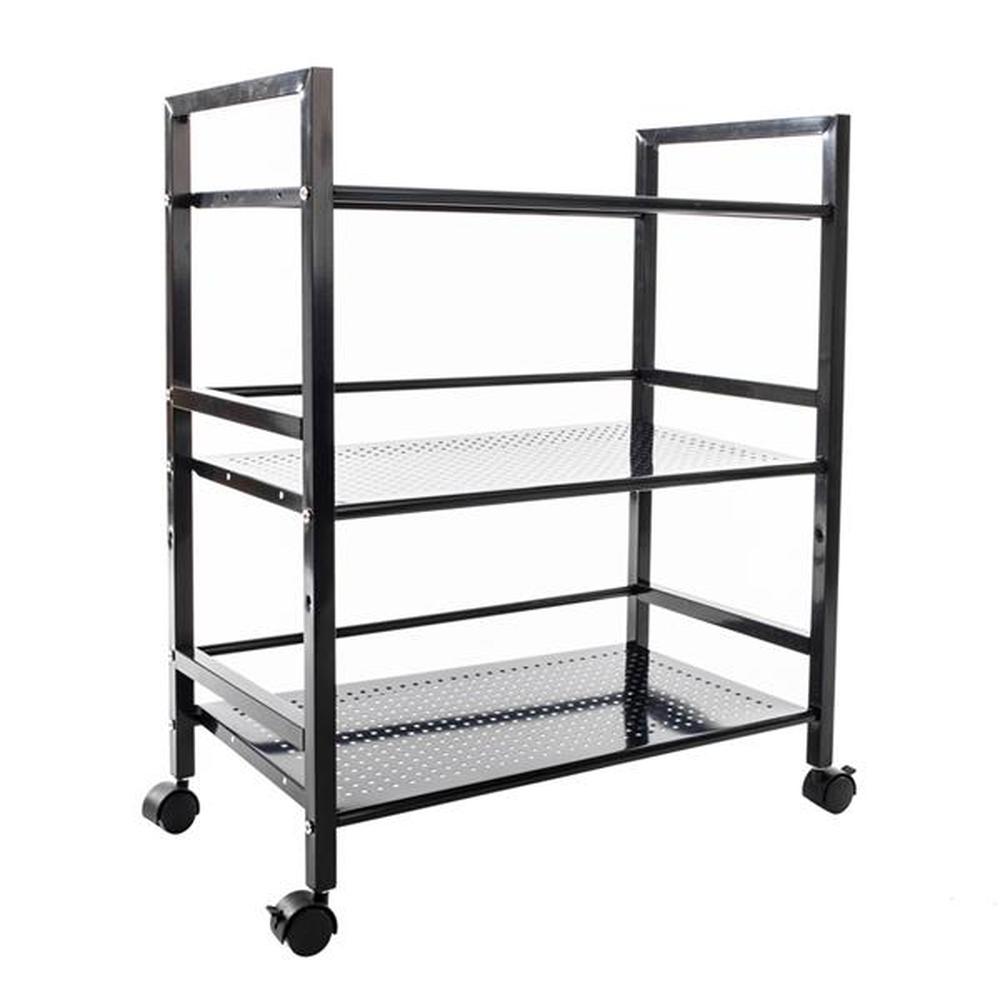 Widen 3 Tiers Utility Cart Mesh Rolling Storage Cart Kitchen Storage