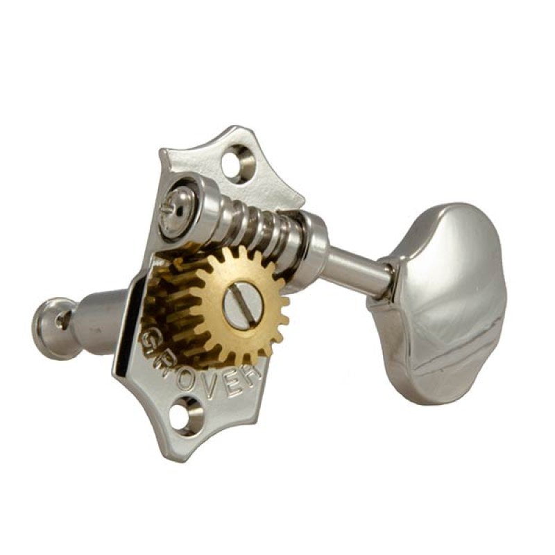 Grover V97-18NA Sta-Tite 18:1 3x3 Guitar Tuners Nickel, Vertical