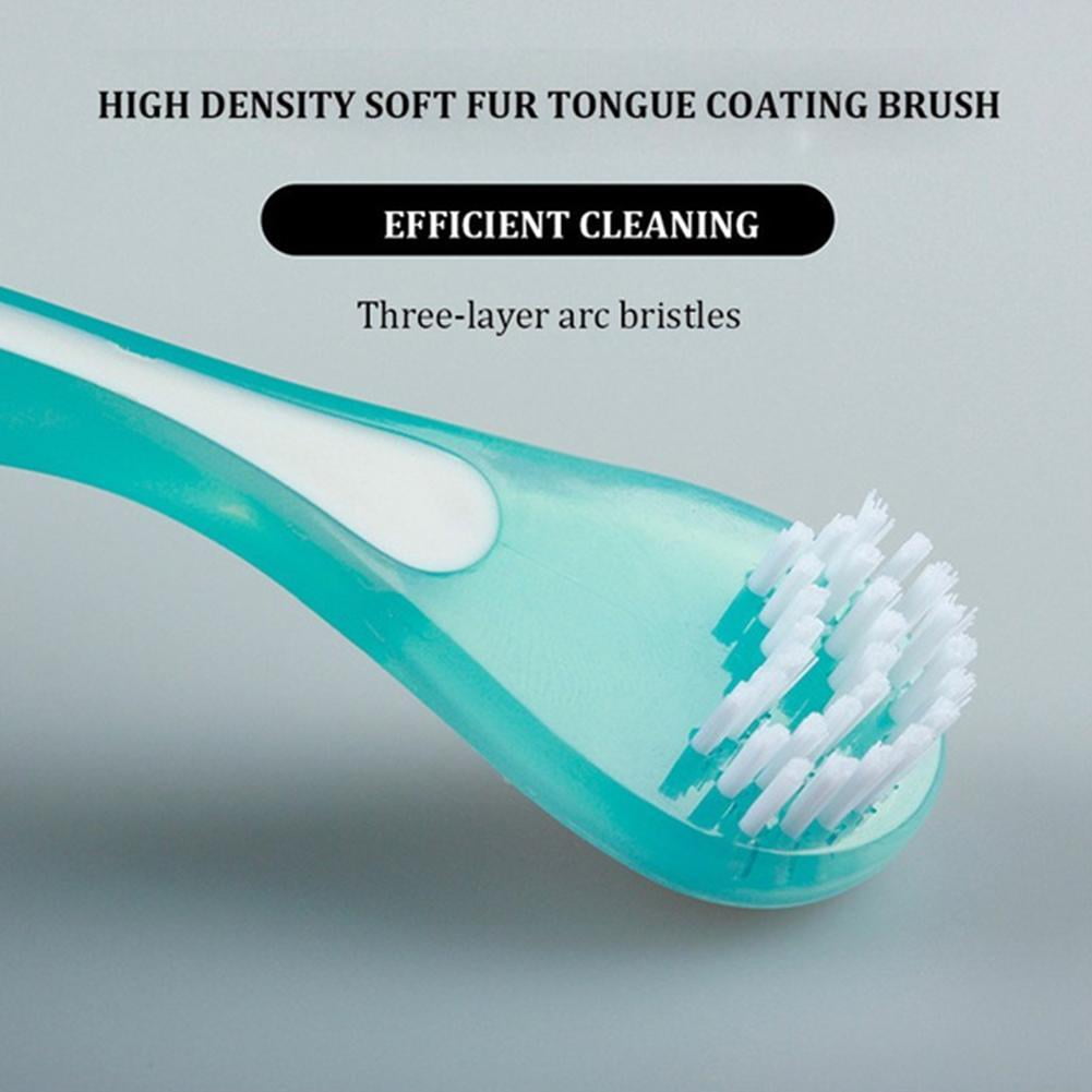 Double Side Tongue Cleaner Brush For Tongue Cleaning Care Tool Silicone Tongue Scraper Toothbrush Fresh Breath