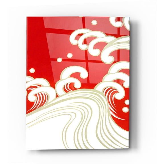 Epic Art 'Wave B' by Zigen Tanabe, Acrylic Glass Wall Art, 24"x36"