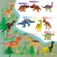 thumbnail image 3 of HAPTIME Plastic Assorted Mini Dinosaur Figures, Little Dinosaur Figurine, Small Dino Toy 1.5 inch, Great for Dino Cake Topper, Easter Eggs Filler, Pack of 12, 3 of 5