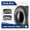 thumbnail image 2 of 2 Pcs 13x6.50-6 Mower Turf Tires 13x6.5-6 Lawn and Garden Tractor Tires, 13x6.5x6 Zero Turn Mower Tire, Tubeless 4PR/4Ply, 2 of 7