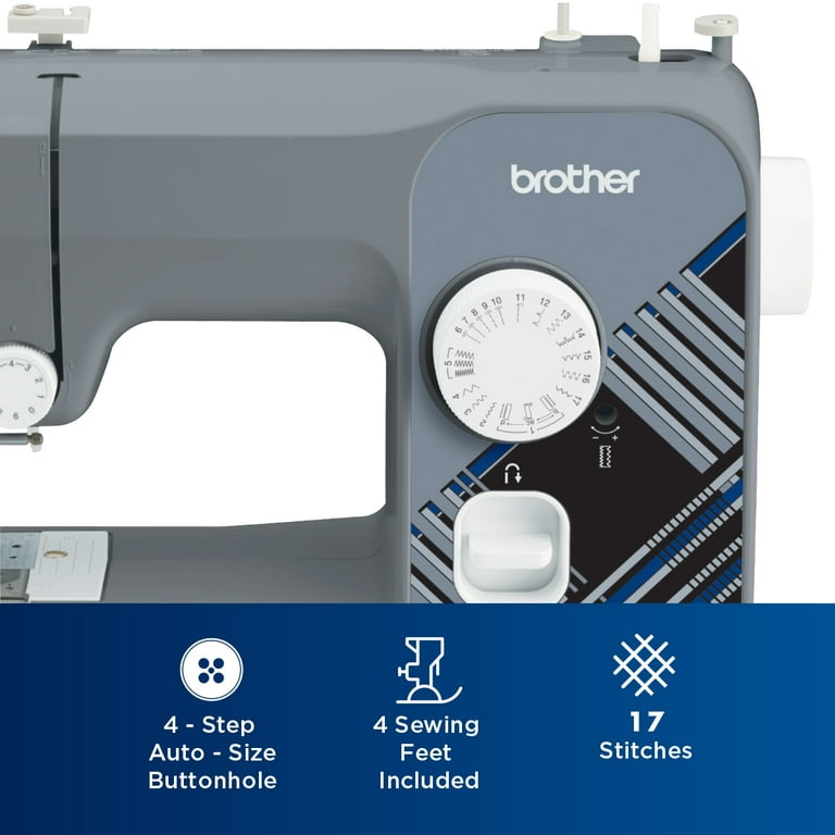 Lx3817 17-stitch Portable Full-size Sewing Machine, White - Sewing