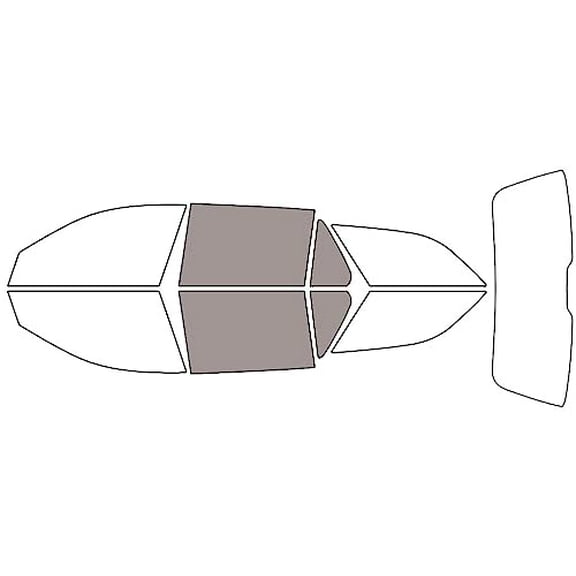 Rvinyl Window Tint Kit Compatible with Mercedes-Benz E-Class 2010-2016 (Wagon) - Back Precut Kit -