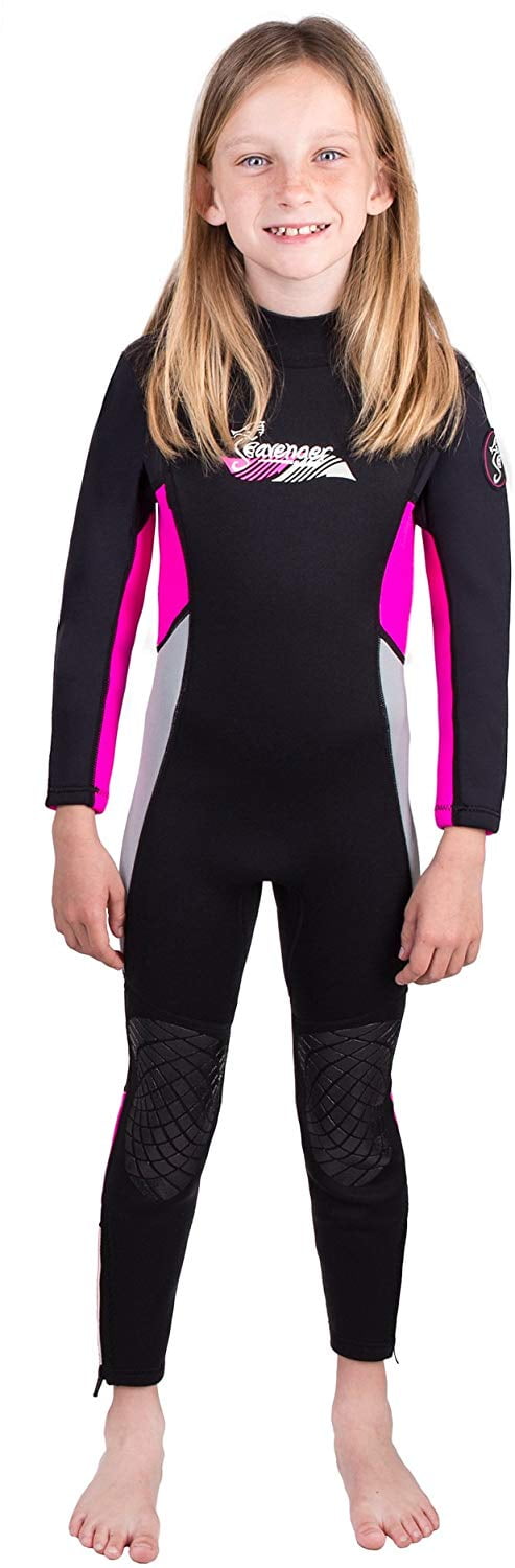 Details about   Stretchy Girl Wetsuit Child 2.5mm Neoprene Jumpsuit Full-Body Surfing Rash Guard 