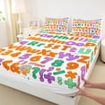 thumbnail image 3 of Castle Fairy Teens Monogrammed Letter Initial 4Pcs Bed Sheets,Colorful Number King Sheets,Kawaii Cute Super Cozy Sheet Set,Super Cozy Room Decor, 3 of 7