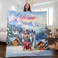 thumbnail image 2 of Hello Welcome Winter The Ski Golden Retriever Snowy Day Quilt Blanket Goldens Dog Lover Gifts Idea Cozy Comforter Throw Blanket - 13013, 2 of 5