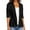 Black, variant on Luxalzxs Linen Blazer Women Summer Lightweight Ruched 3/4 Sleeve Single Button Business Work Office Suit Jackets Dressy Casual Work Blazers Cardigan