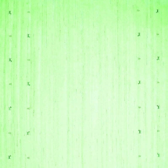 Ahgly Company Indoor Square Solid Green Modern Area Rugs, 8' Square