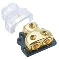 thumbnail image 1 of LEIGESAUDIO 0/2/4 Gauge in 0/2/4 Gauge Out Copper Amp Power Distribution Block for Car Audio Splitter (2WAY), 1 of 4